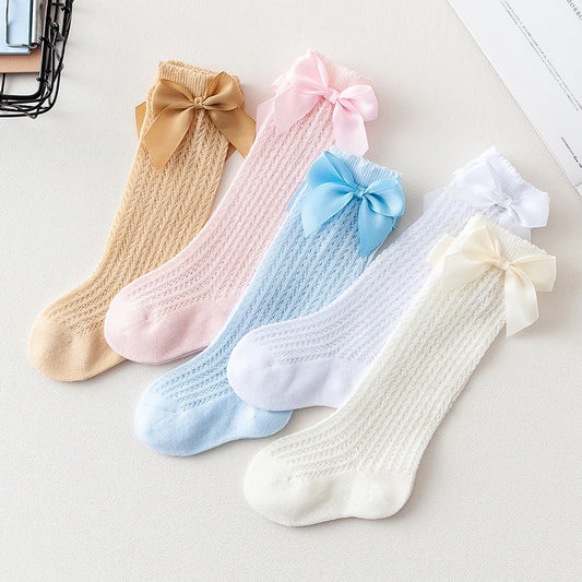 Summer Newborn Baby Socks Cute Big Bow Princess Girls Socks Children