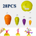 Load image into Gallery viewer, Toddler DIY Balancing Cactus Sorting Building Set Rainbow Stacking
