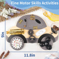 Load image into Gallery viewer, Montessori Toy Steering Wheel Wooden Busy Board Wooden Sensory Toys
