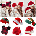 Load image into Gallery viewer, Parent-Child Christmas Hat Big Pompom Mother Kids Knit Beanie Cap
