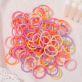 Load image into Gallery viewer, 100Pcs/bag Girls Colorful Hair Bands Set Nylon Elastic Rubber Band
