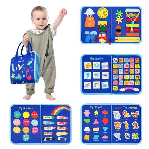 Busy Board Montessori Toys for Toddler Busy Book Sensory Preshool