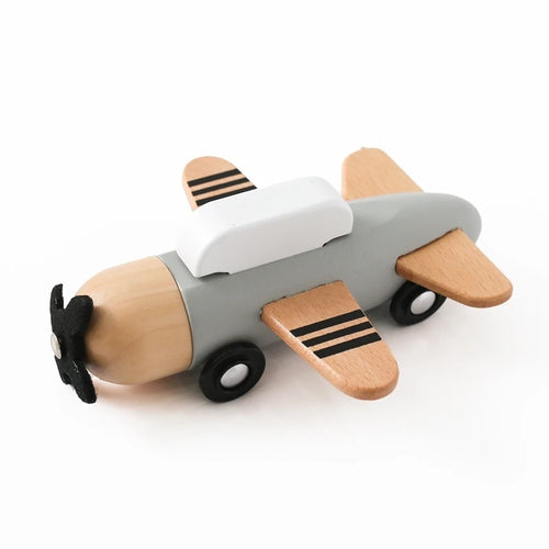 Wooden Birthday Train Toy Simulated Train Toy Model Baby Montessori