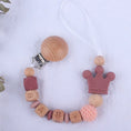 Load image into Gallery viewer, INS Personalized Name Baby Pacifier Clips Crown Teethers Dummy Nipple
