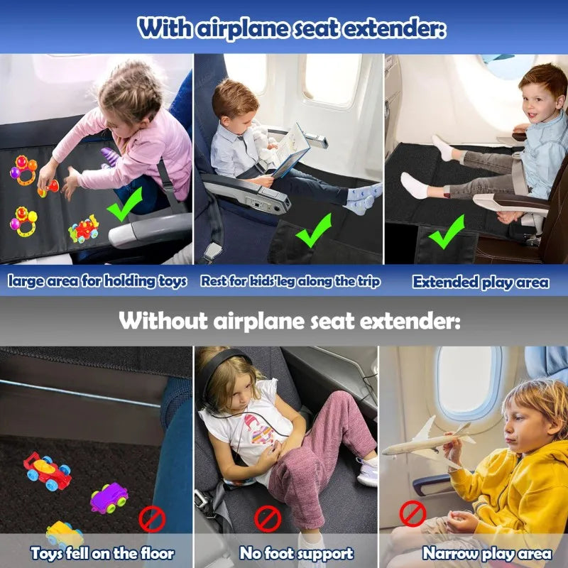 Children Travel Airplane Bed Portable Toddler Airplane Footrest Seat