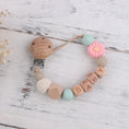 Load image into Gallery viewer, Handmade Free Personalized Name Silicone Wood Pacifier Clips Safe
