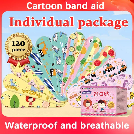 50/100/120 pieces Cartoon Band-Aid Waterproof and Breathable Cute