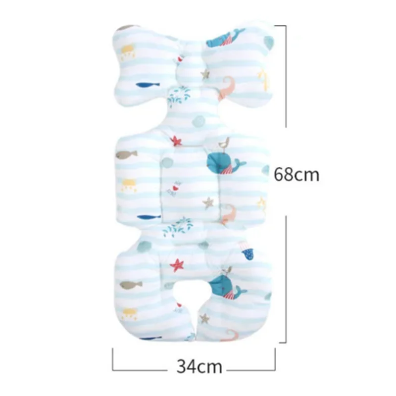 1 PCS Stroller Cushion Seat Cotton Breathable Car Pad for Baby Prams