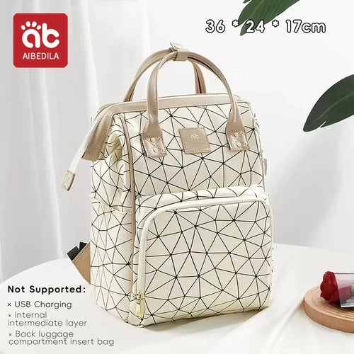 AIBEDILA Mommy Bag Fashionable and High Quality Waterproof Large