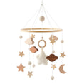 Load image into Gallery viewer, Baby Crib Mobile Bed Bell Rattle Toys Wooden Crochet Stars Pendant Bed
