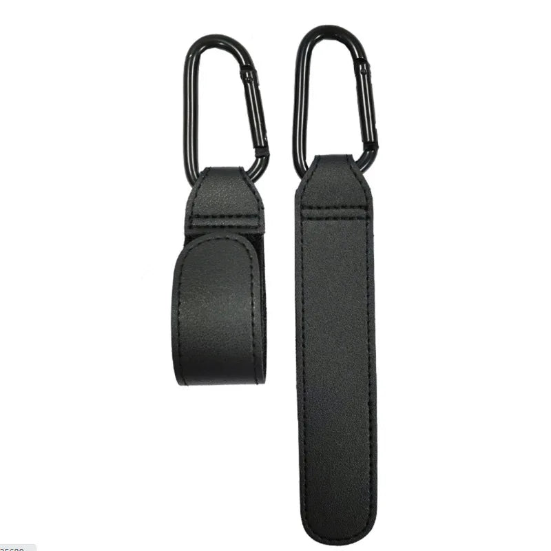 1/2pcs PU Leather Baby Bag Stroller Hook Pram Rotate 360 Degree