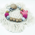 Load image into Gallery viewer, Custom Name Silicone Beads Wooden Ring Pacifier Clips Safe Teething
