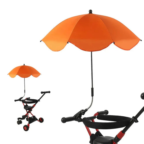 Universal Baby Car Pram Umbrella Adjustable Shade Umbrella Uv Sunshade