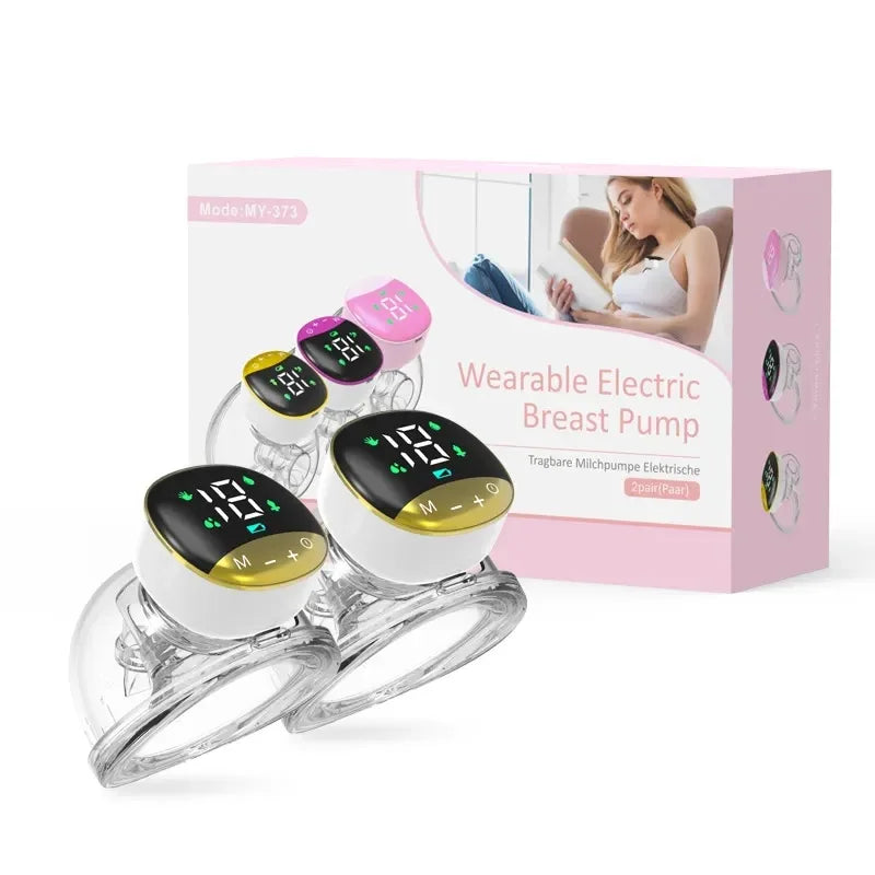 Portable Electric Breast Pump Silent Wearable Hands-Free Newborn