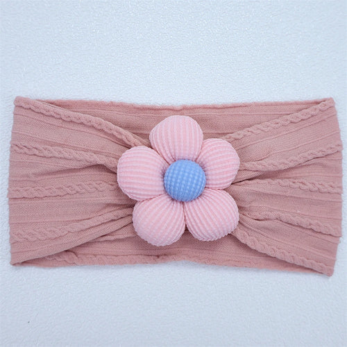 New Flower Newborn Baby Headband Soft Elastic Nylon Infant Toddler