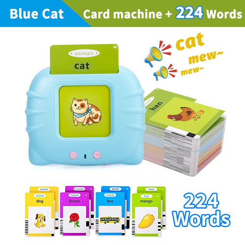 Montessori Education Flash Cards Machine Early Educational Learning