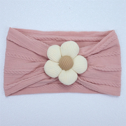 New Flower Newborn Baby Headband Soft Elastic Nylon Infant Toddler