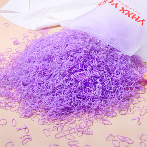 500Pcs/Set Girls Colourful Elastic Disposable Soft Rubber Band Hair