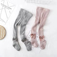 Load image into Gallery viewer, Cute Bowknot Tights For Girls Knitted Cotton Winter Girls Tights High
