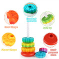 Load image into Gallery viewer, Montessori Rotating Rainbow Tower Baby Stacking Puzzle Toys Safety and
