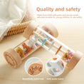 Load image into Gallery viewer, Montessori Baby Rain Stick Rainbow Hourglass Rain Music Rattle Baby
