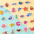 Load image into Gallery viewer, Montessori Wooden Magnetic Fishing Toys for Baby Cartoon Marine Life
