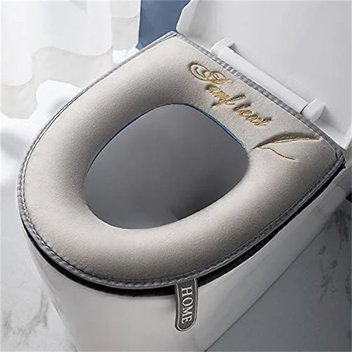 Universal Toilet Seat Cover Winter Warm Soft WC Mat Bathroom Washable