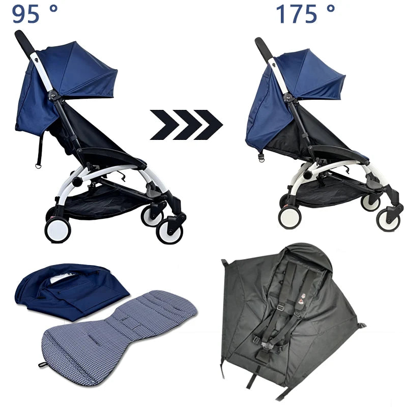 3pcs/set 175 Stroller Accessories Canopy Cover Seat Cushion For