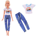 Load image into Gallery viewer, Barbies Doll Clothes Doll Dress Fashion Outfit Shirt Casual Wear Skirt
