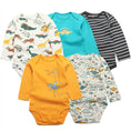 Load image into Gallery viewer, 3-5 PCS/LOT Soft Cotton Baby Bodysuits Long Sleeve Newborn Baby
