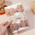 Load image into Gallery viewer, 3Pcs/Set Girls Cable Knit Turban Baby Bows Headbands For Children
