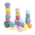 Load image into Gallery viewer, Wooden Sorting Stacking Rocks Stones Sensory Toddler Toys Learning
