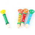 Load image into Gallery viewer, Wooden Trumpet Children Toy Horn Whistle Musical Instrument for Kids
