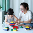 Load image into Gallery viewer, Kids Construction Set Pyramid Building Blocks Set 3D Geometry Space
