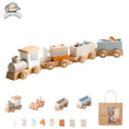 Load image into Gallery viewer, Wooden Train Birthday Toy  Montessori Toys Baby Educational Toys
