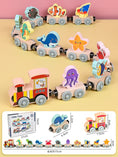 Load image into Gallery viewer, Montessori Magnetic Wooden Train Toys Early Educational Cognition
