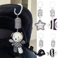 Load image into Gallery viewer, Stroller Bed Hanging Bell Plush Doll Baby Infant Rattles Newborn Black
