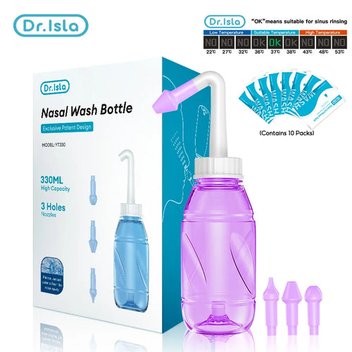 Dr.isla 330ML Nasal irrigator Nasal Rinse Bottle Nasal Wash Cleaner