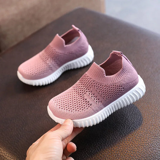 Children Running Sneakers Boys Kids Shoes Mesh Breathable Anti-Slip