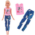 Load image into Gallery viewer, Barbies Doll Clothes Doll Dress Fashion Outfit Shirt Casual Wear Skirt
