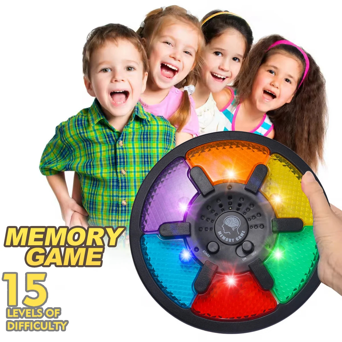 Memory Game Machine Handheld Electronic Memory Game with Light and