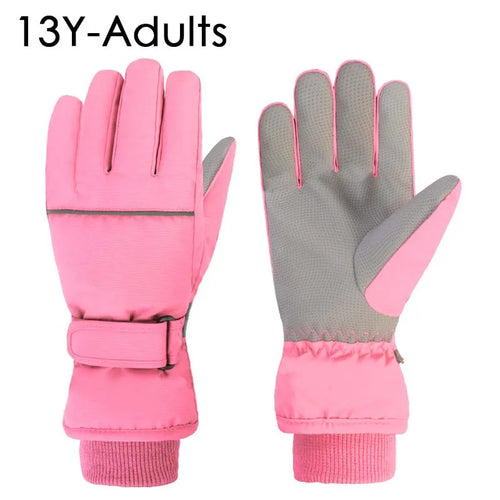 High Quality Kids Ski Gloves Winter Snowboard Snow Children Glove for