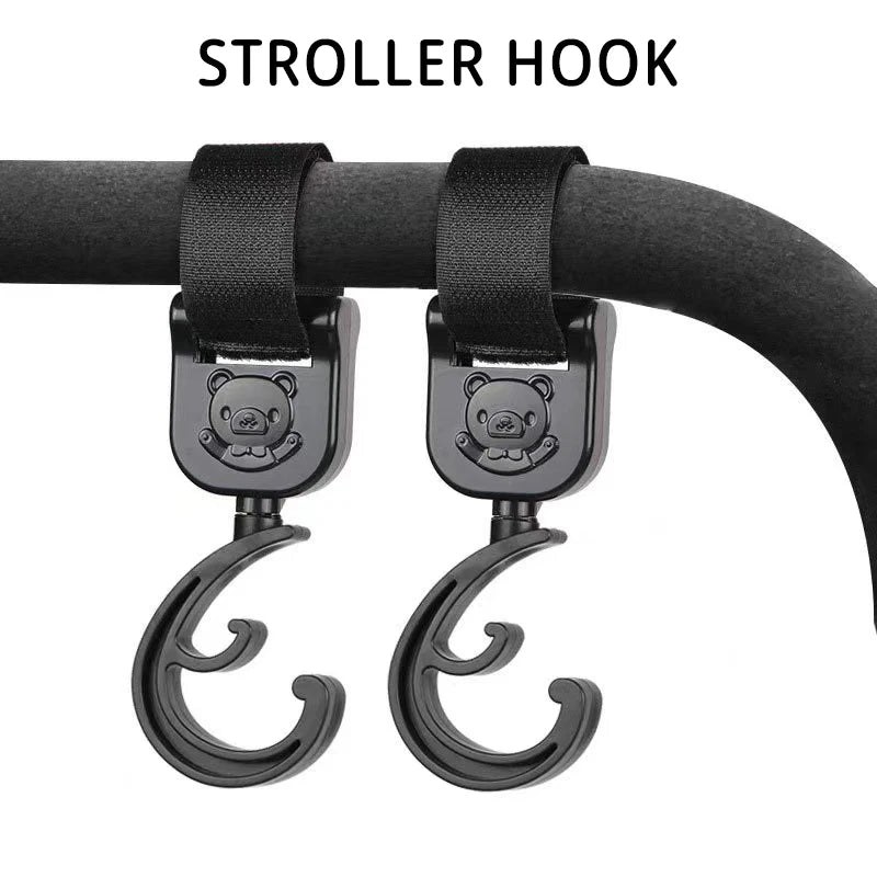 2 Pcs Cartoon Stroller Accessories Hook Car Hook Loop Baby Car Hook