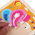 Load image into Gallery viewer, Hot Sale 11X11CM Kids Wooden Puzzle Baby Cartoon Animal Traffic
