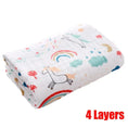 Load image into Gallery viewer, Baby Bath Towel Cartoon Print 6-layer Newborn Towel Cotton Blankets
