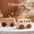 Load image into Gallery viewer, Baby Wooden Baby Toys NO Bpa  Cartoon Car Bus Montessori Toys
