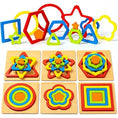 Load image into Gallery viewer, Montessori Shape Sorting Puzzle for Toddlers Baby Infant Preschool
