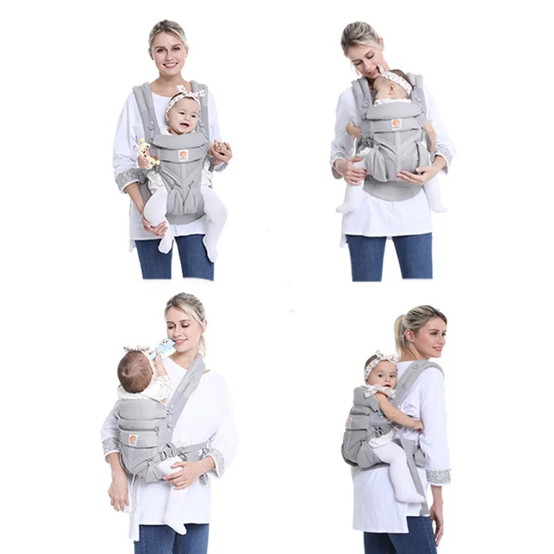 Baby Carrier 4 In 1 Ergonomic Kangaroo Design Sling for 0-36 Months