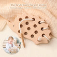 Load image into Gallery viewer, Wooden Hedgehog Threading Board Kids Montessori Toys Beech Wooden
