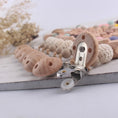 Load image into Gallery viewer, Handmade Free Personalized Name Silicone Wood Pacifier Clips Safe
